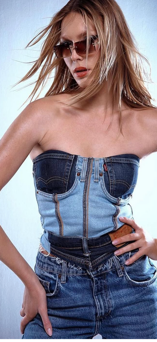 DENIM CORSET