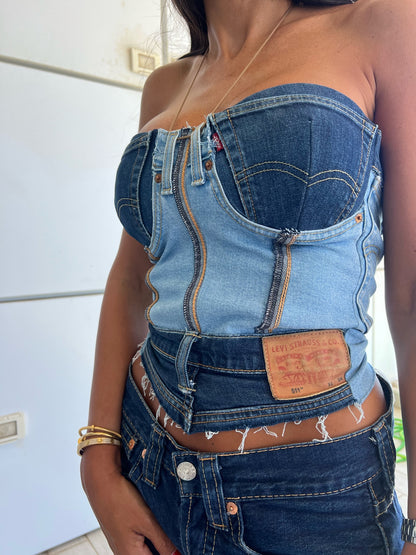 DENIM CORSET