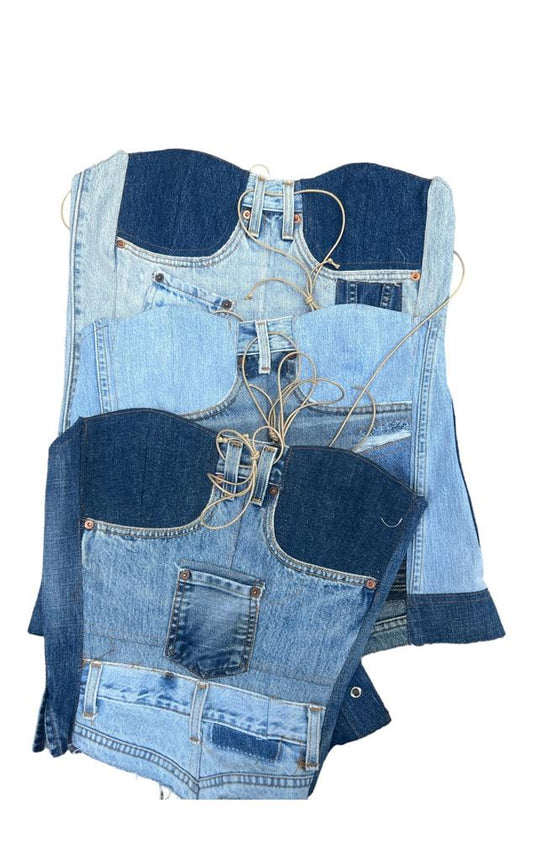 DENIM CORSET